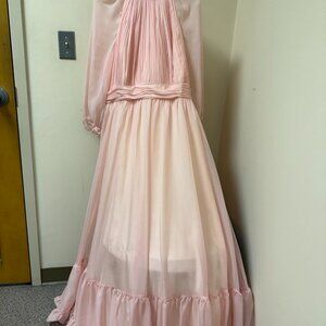 Mac Duggal 68255 BSH High Neck Embellished Gown - Size 16